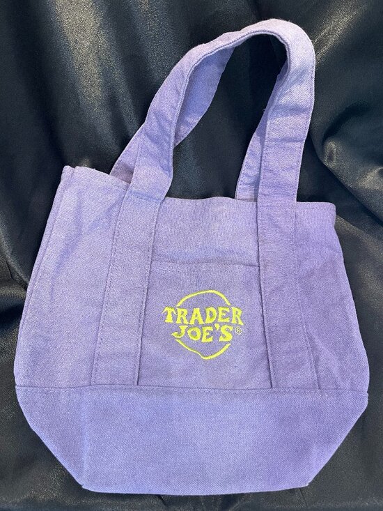 Trader Joe'S Handbags - Trader Joe’s Mini Tote Purple (Halloween color) bag